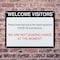 Signmission Welcome Visitors, 24 in W x Rectangle, Plastic OS-2PACK-NS-P-1824-25588 - alternate 6